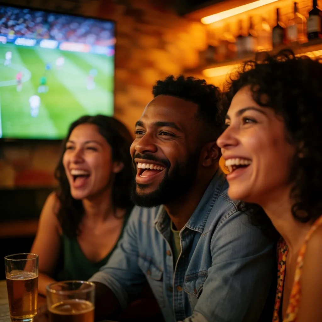 Público brasileiro acompanhando partida esportiva